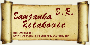 Damjanka Rilaković vizit kartica